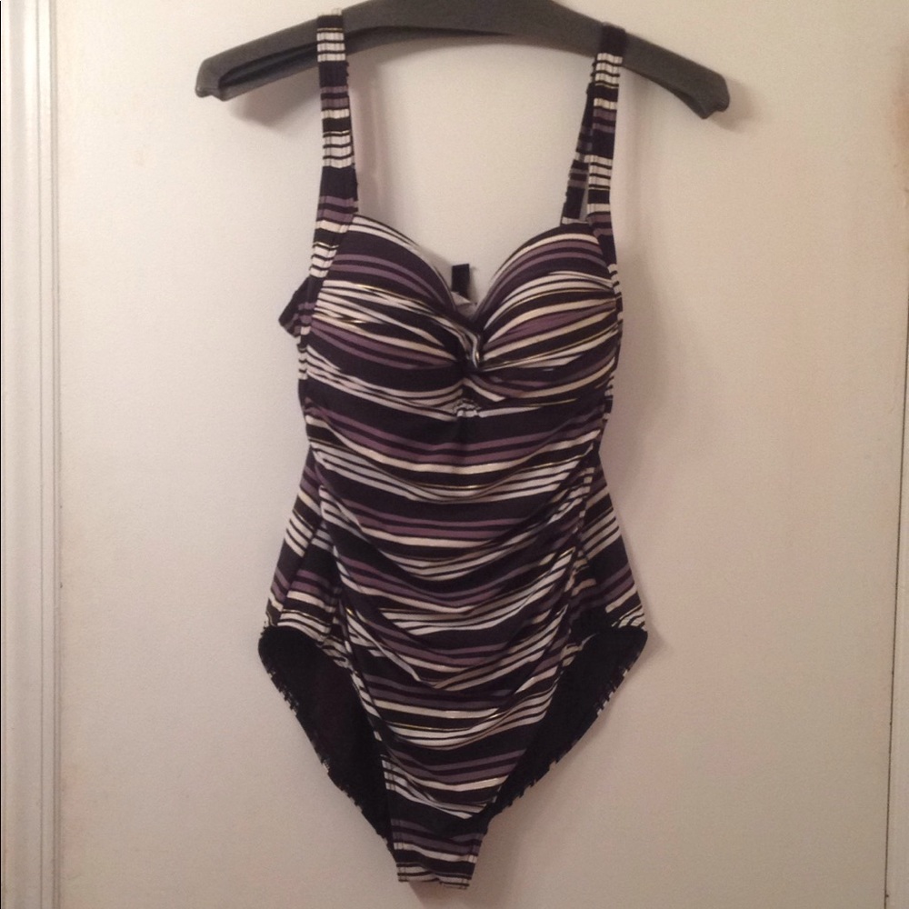 Bondeye Australia striped one piece swimsuit